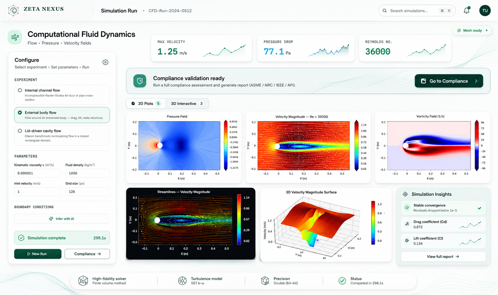 Zeta Analysis workspace showing agentic engineering analysis and traceable outputs